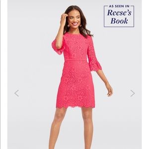 Lace bell sleeve dress